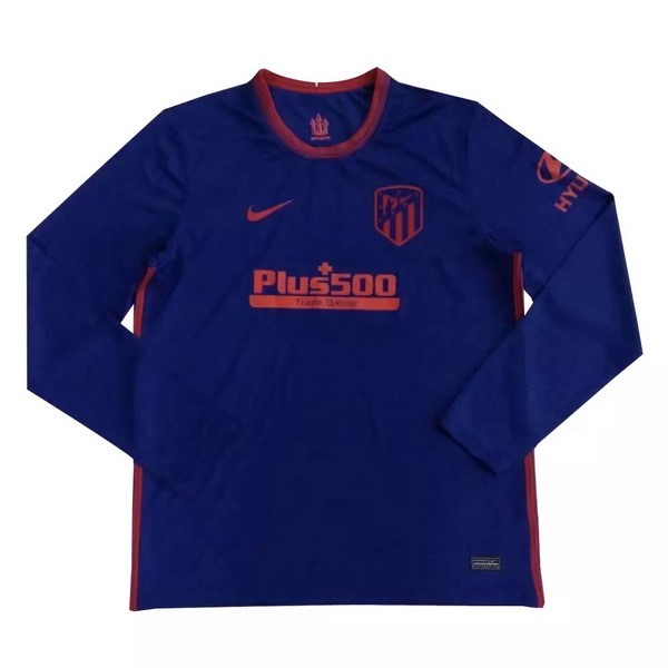 Tailandia Camiseta Atletico Madrid 2ª ML 2020/21 Azul